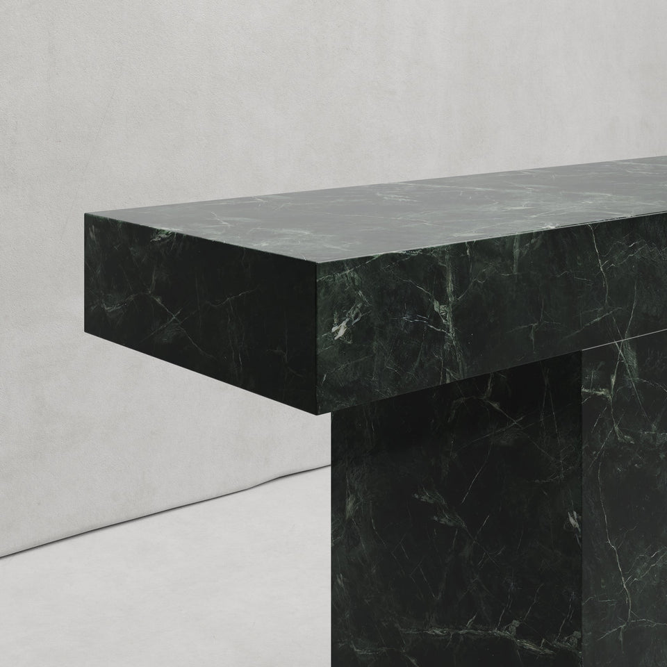 ZAYD CONSOLE IN VERDE MARBLE