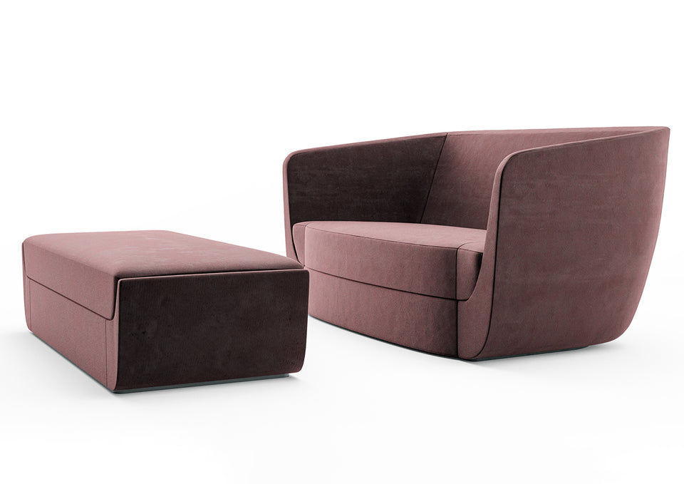 CLASP LOVESEAT & OTTOMAN