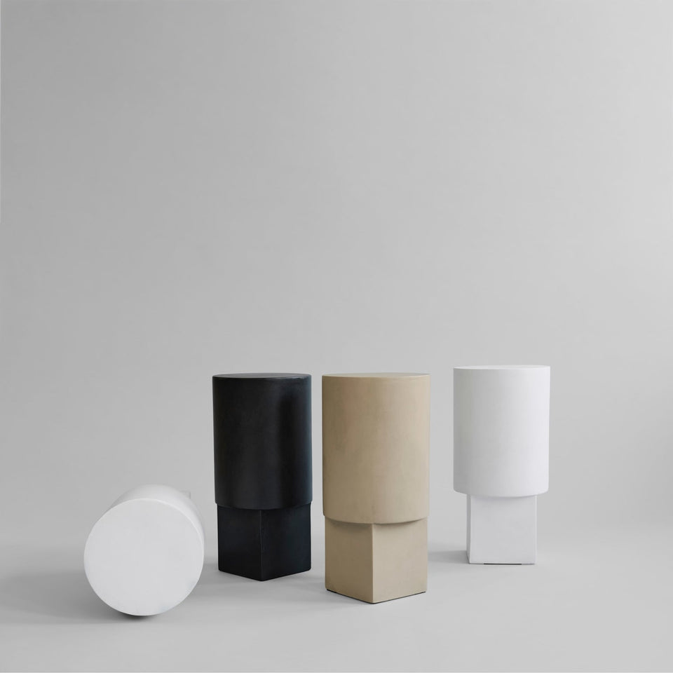 COLUMN SAND SIDE TABLE