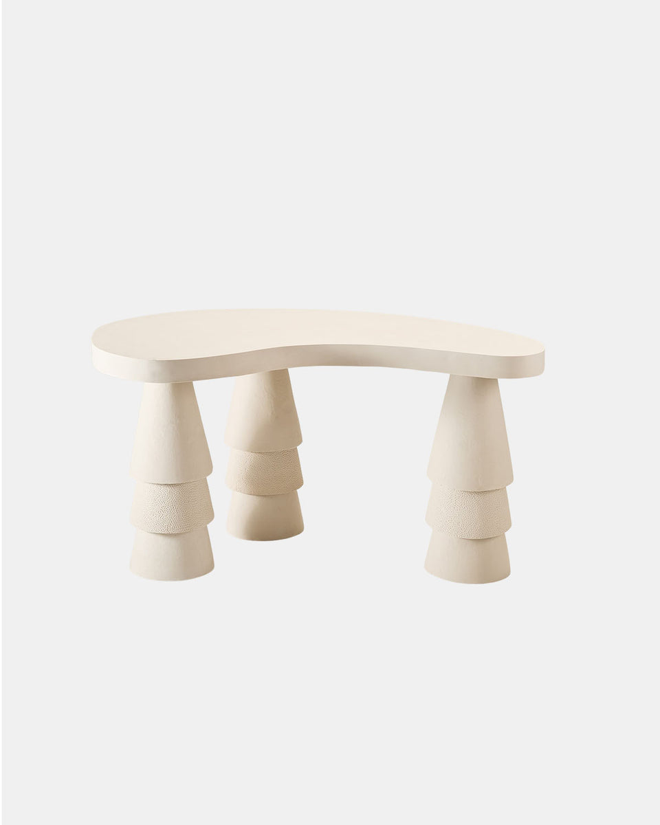 IVORY RIPPLE DESK
