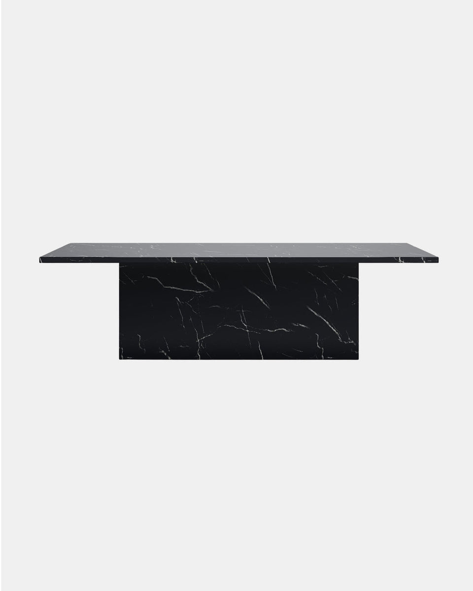 ZAHARA DINING TABLE IN NERO MARQUINA MARBLE