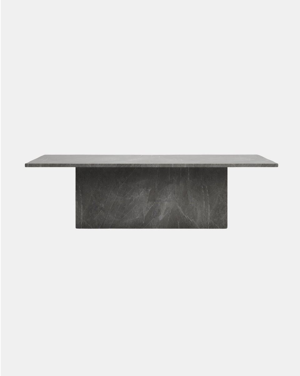 ZAHARA DINING TABLE IN DARK GREY MARBLE