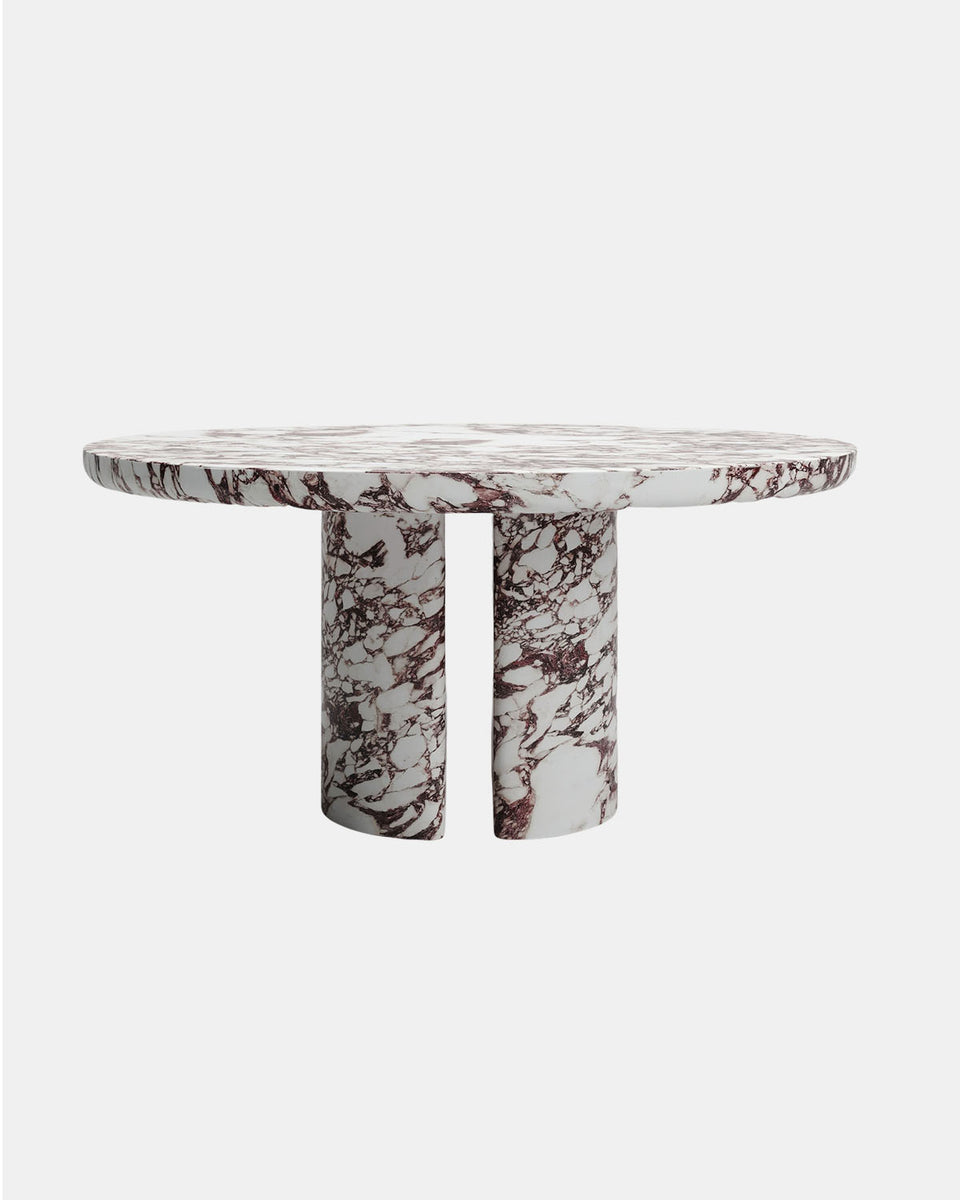 FELISA DINING TABLE IN VIOLA MARBLE