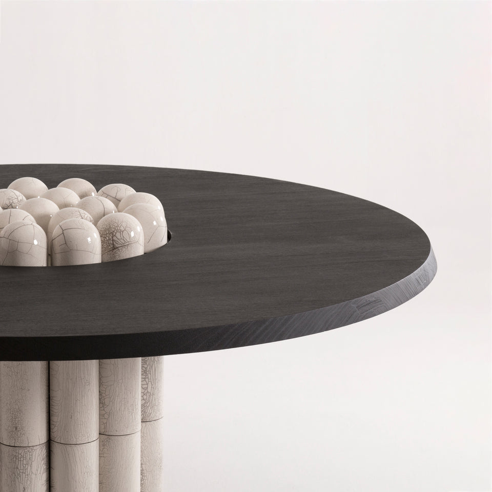 RAKU-YAKI ROUND DINING TABLE