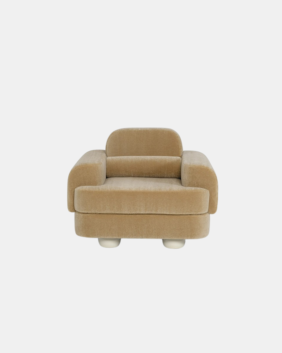 FUMOIR VELVET ARMCHAIR