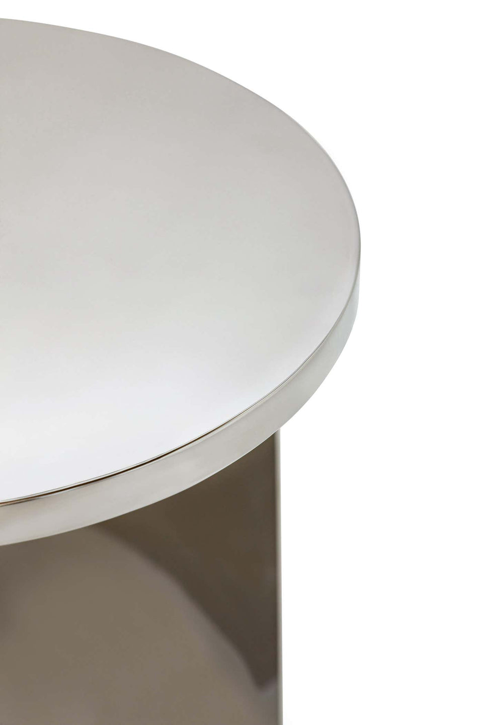 PALACE POLISHED STEEL SIDE TABLE