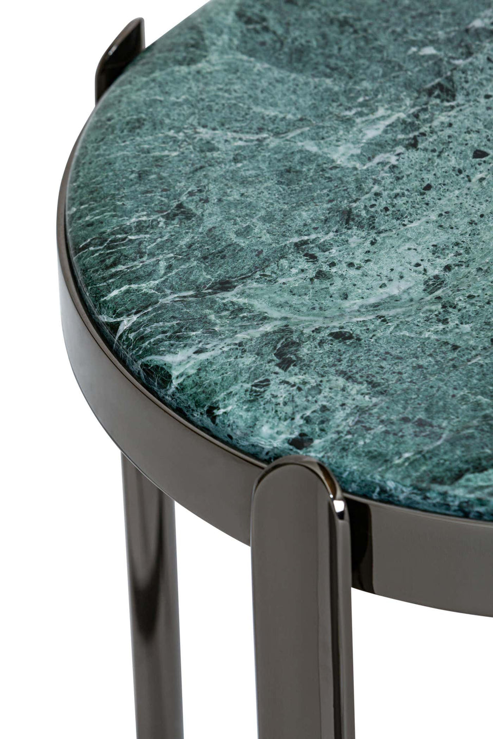 ALPINE GREEN BLACK NICKEL SIDE TABLE