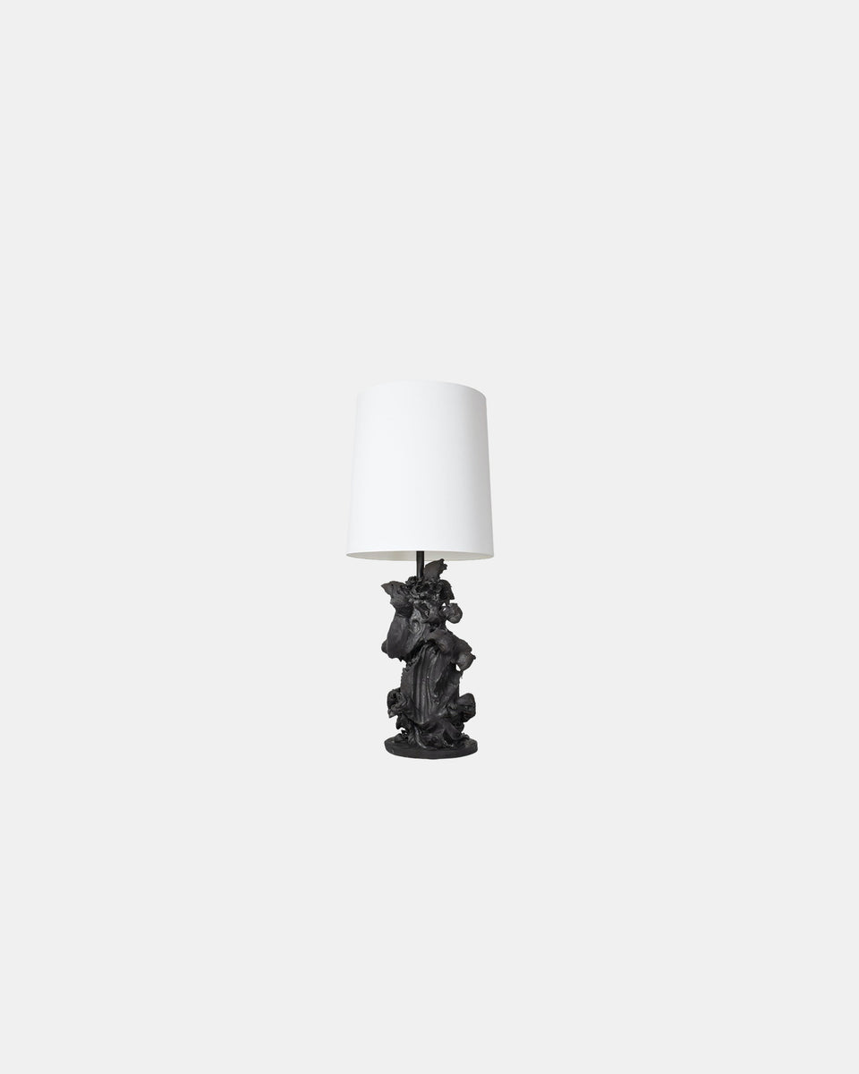 FABLE - THE MERCHANT AND HIS ARTFUL WIFE TABLE LAMP