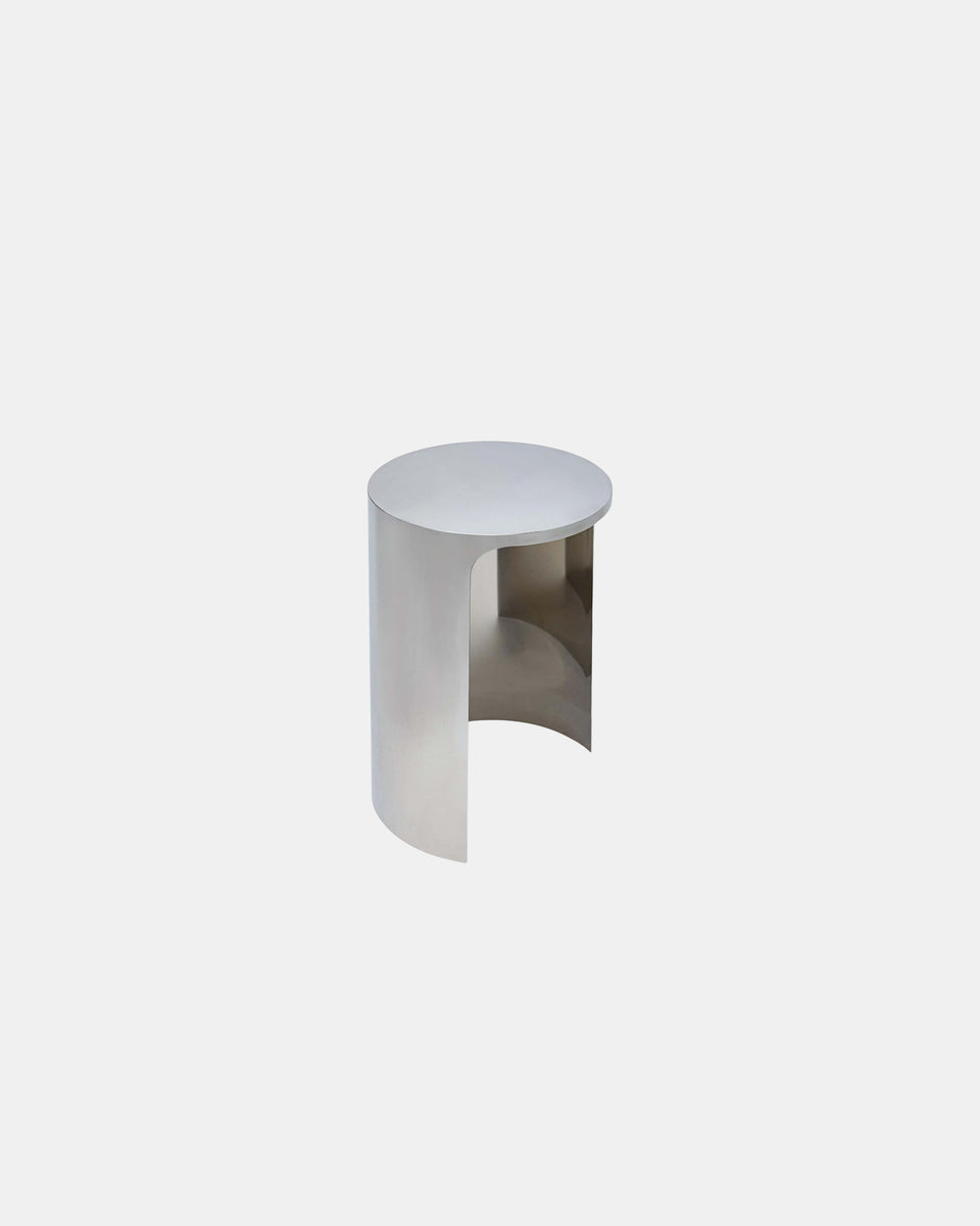 PALACE POLISHED STEEL SIDE TABLE