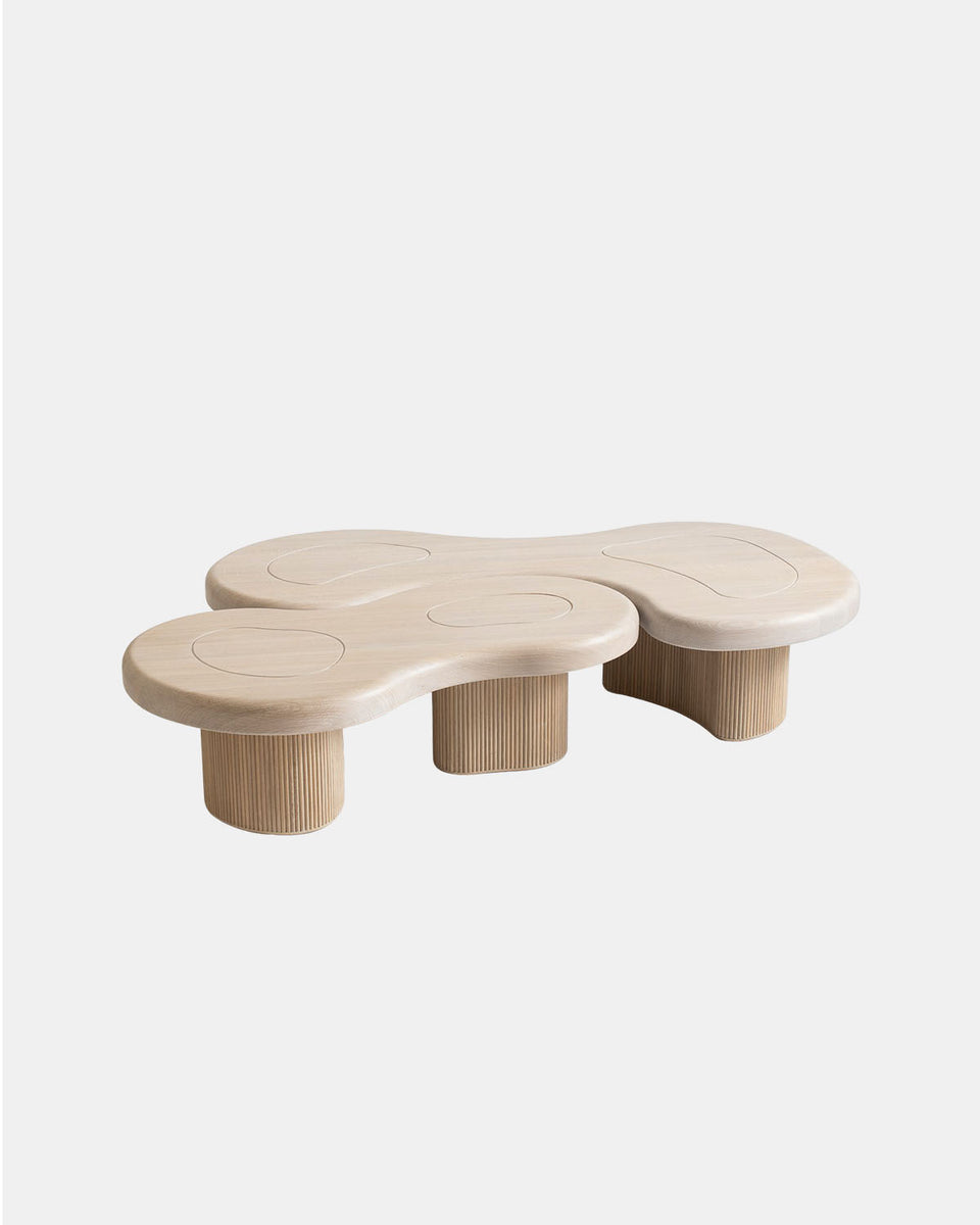 U&ME SOLID OAK COFFEE TABLE LARGE