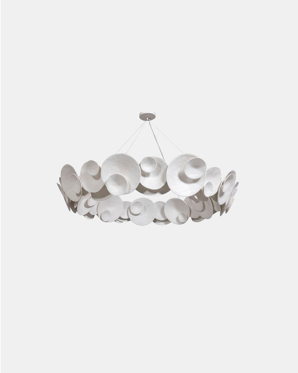SHELL PLASTER CHANDELIER