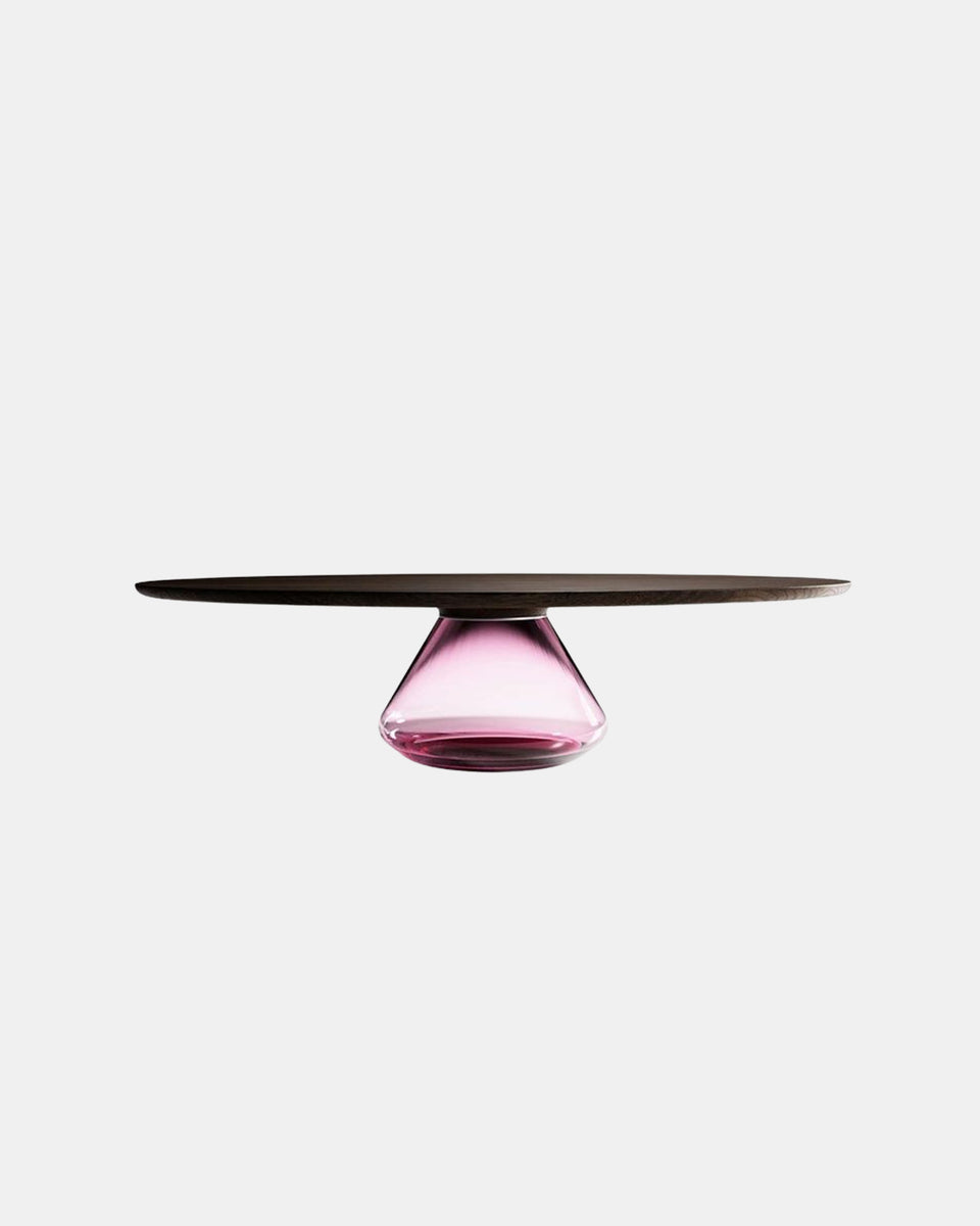 PINK LADY ECLIPSE I WALNUT COFFEE TABLE