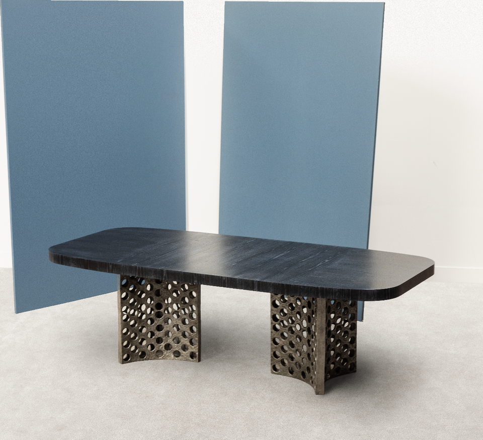 HELIKA TONNEAU DINING TABLE