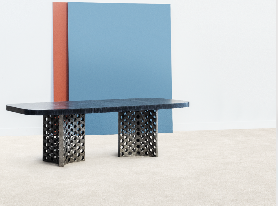 HELIKA TONNEAU DINING TABLE