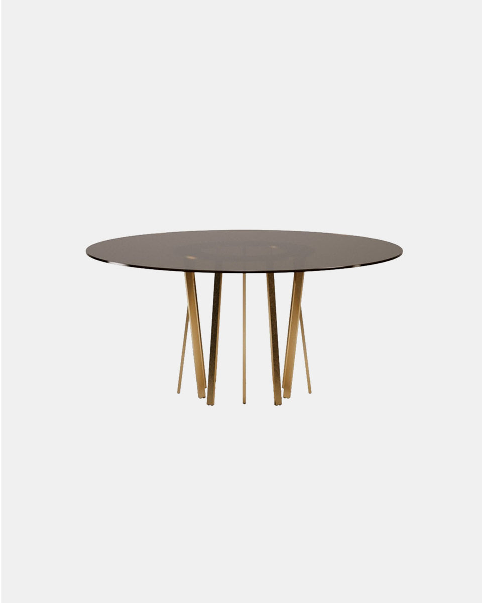 FOR HALL CIRCLE GLASS DINING TABLE