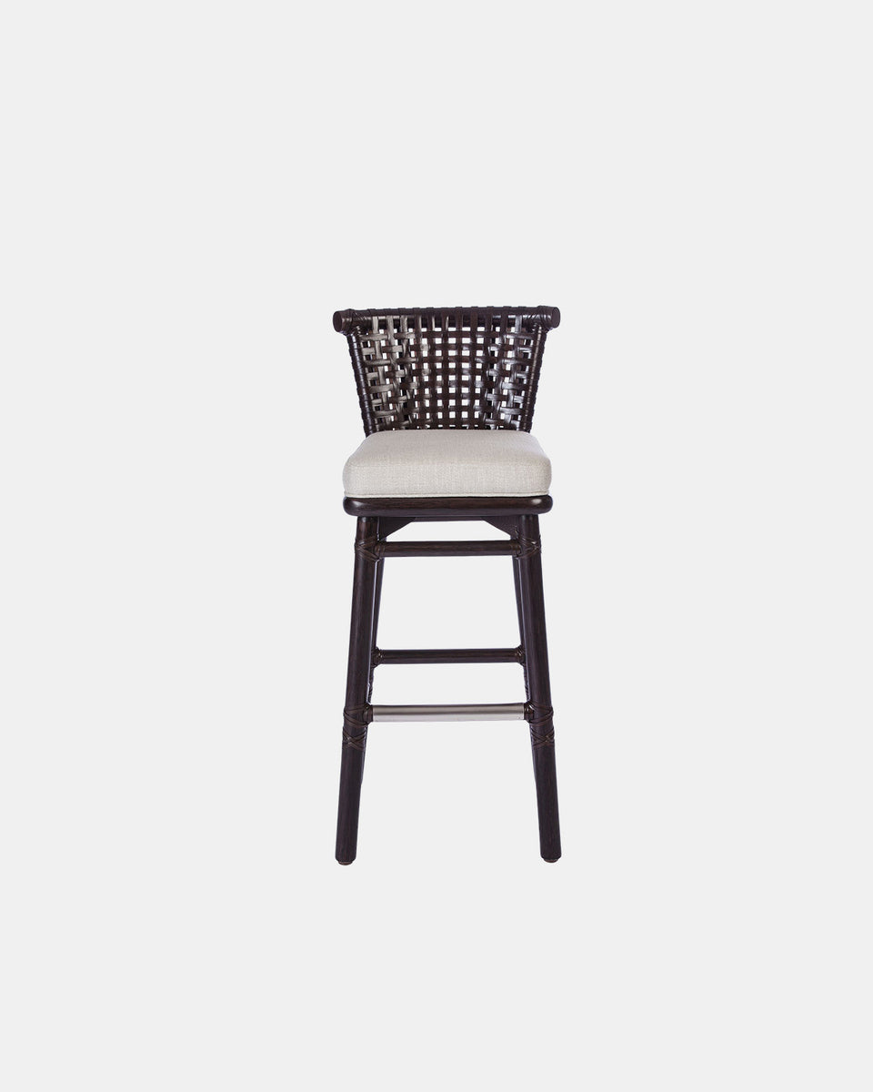 LACED RAWHIDE BARSTOOL