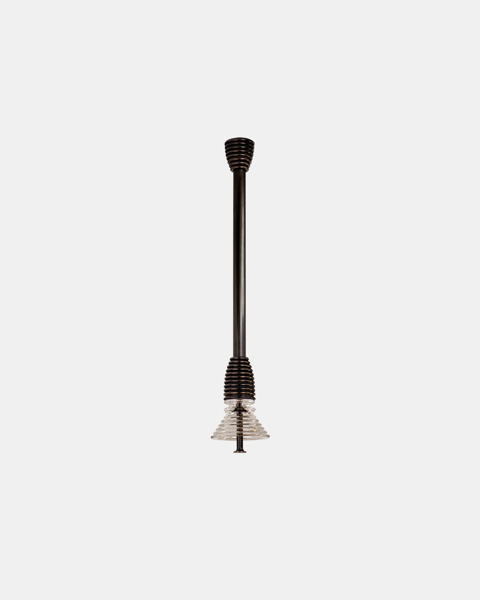 INSULATOR DARK PATINATED BRASS PENDANT A