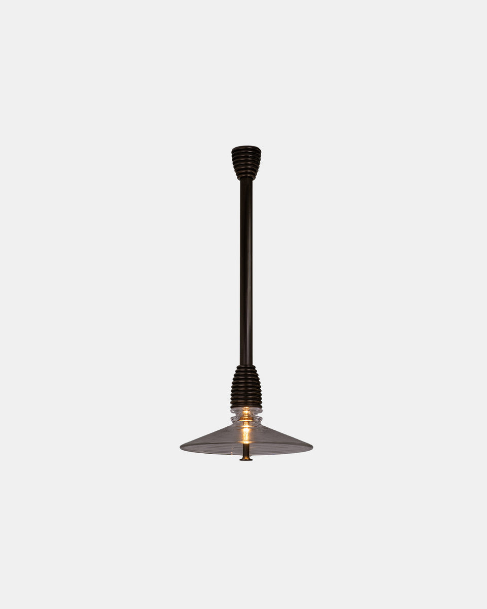 INSULATOR DARK PATINATED BRASS PENDANT B