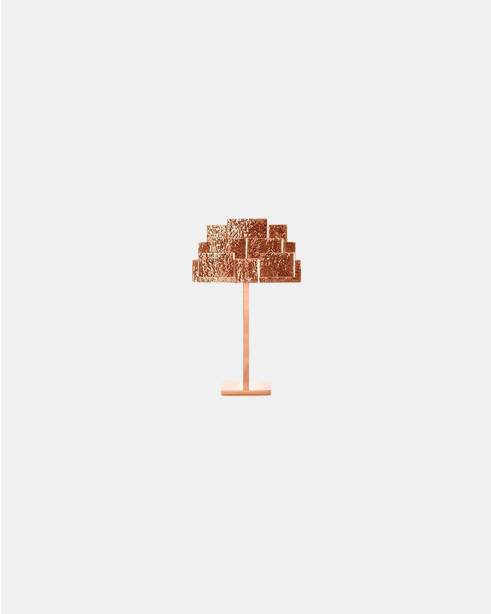 INSPIRING TREES HAMMERED COPPER TABLE LAMP
