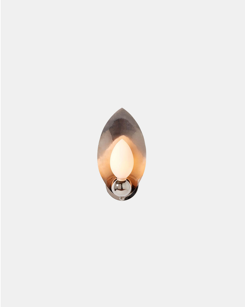 LAUREL BLOSSOM 01 SILVER SCONCE