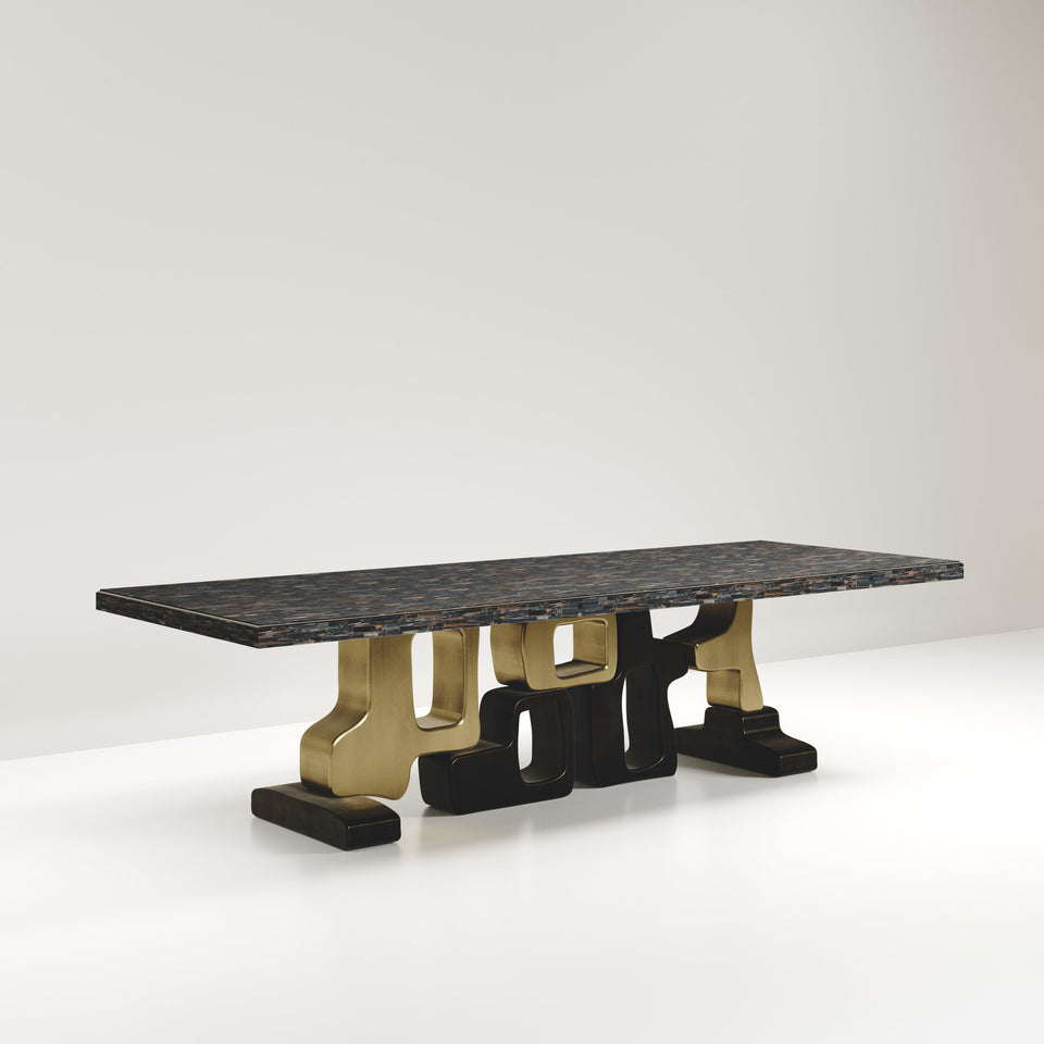 APOLI II TIGER EYE DINING TABLE