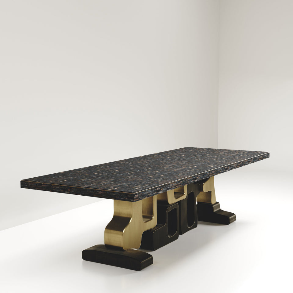 APOLI II TIGER EYE DINING TABLE