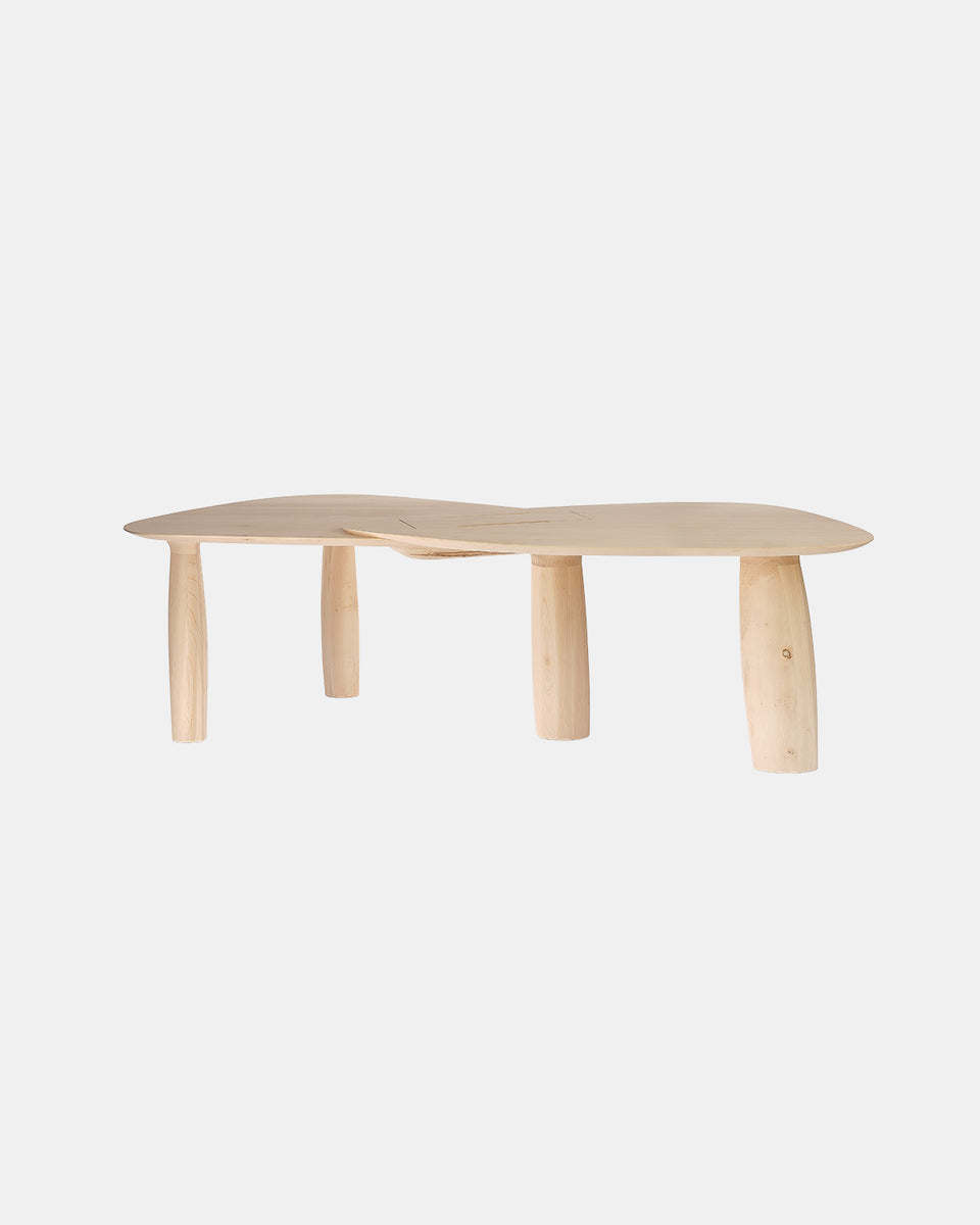 EROSION DESK DOUBLE TOP WITH CABLE HATCH