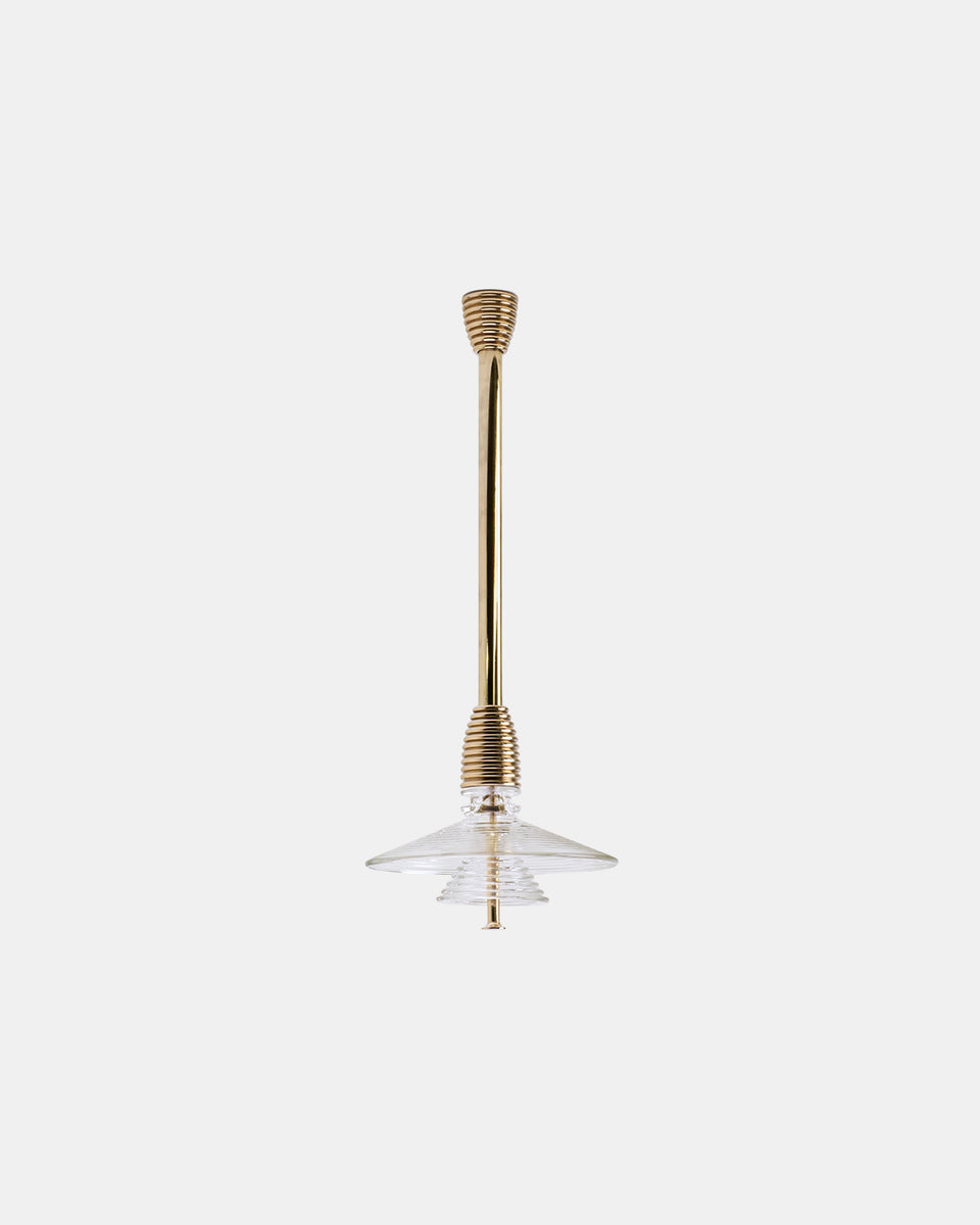 INSULATOR POLISHED BRASS PENDANT AB