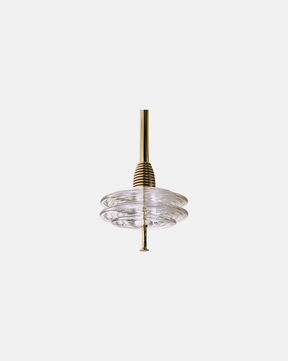 INSULATOR POLISHED BRASS PENDANT CD