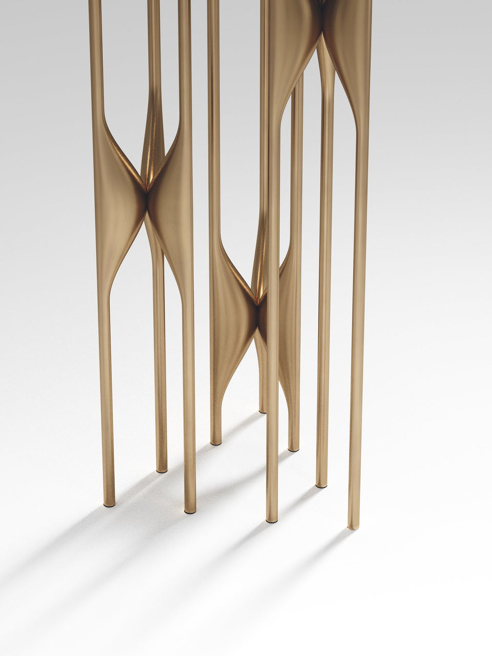 PLUMERIA BLACK PEN SHELL SIDE TABLE