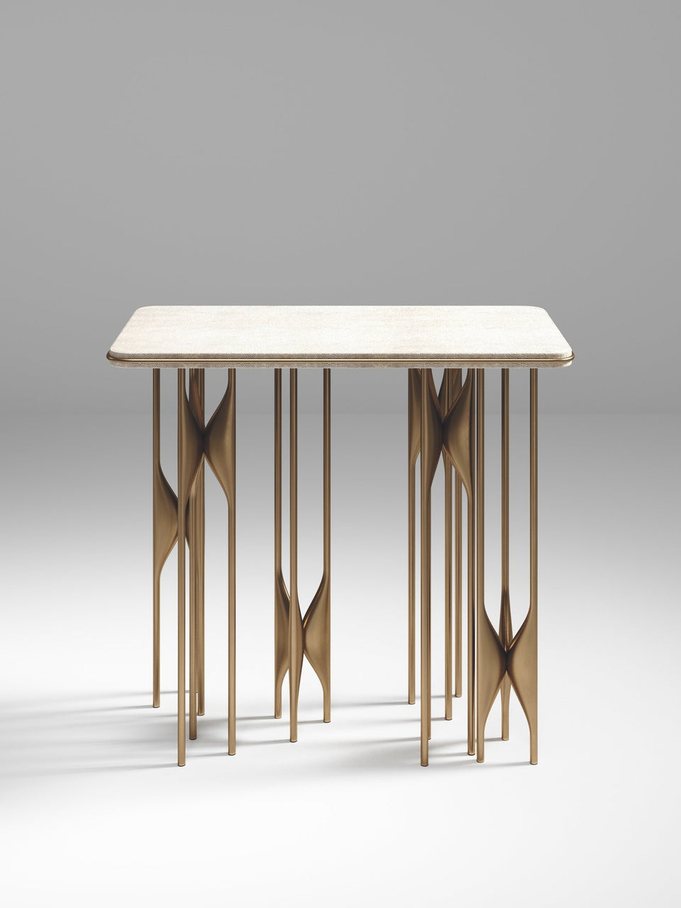 PLUMERIA SHAGREEN RECTANGLE SIDE TABLE