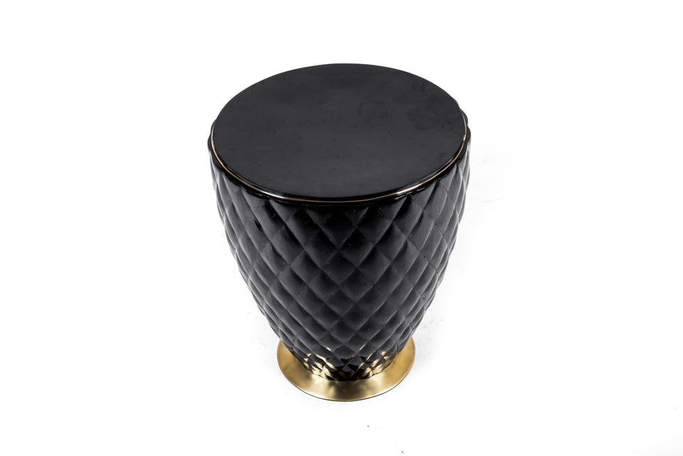 COCO BLACK PEN SHELL STOOL