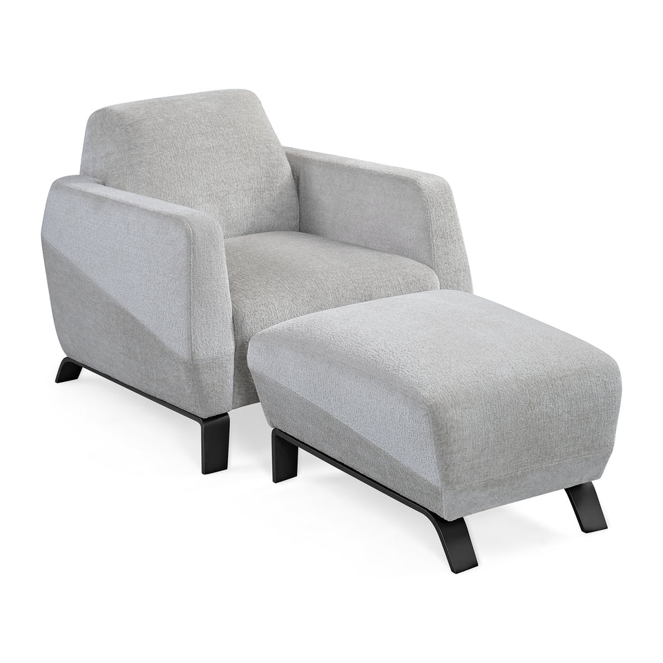 KLIPPEN LOUNGE CHAIR AND OTTOMAN