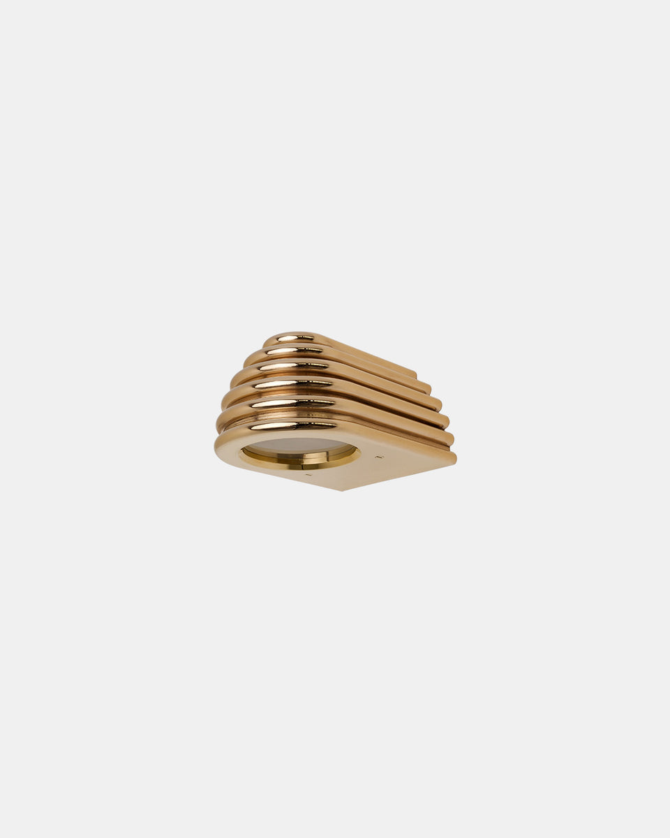 INSULATOR POLISHED BRASS SCONCE 0