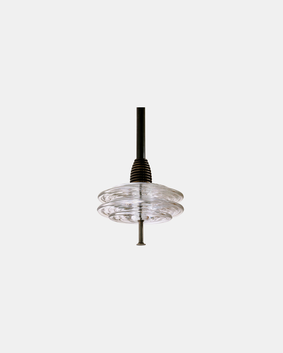 INSULATOR DARK PATINATED BRASS PENDANT CD