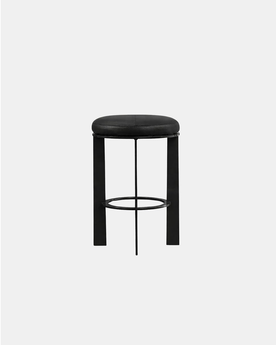 BAR STOOL WITH UPHOLSTERED SEAT