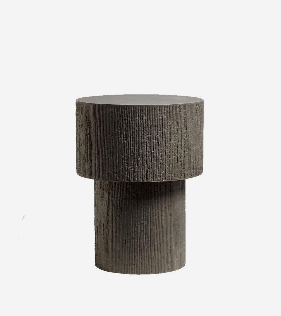 PILOTIS SHALE SIDE TABLE CARVED