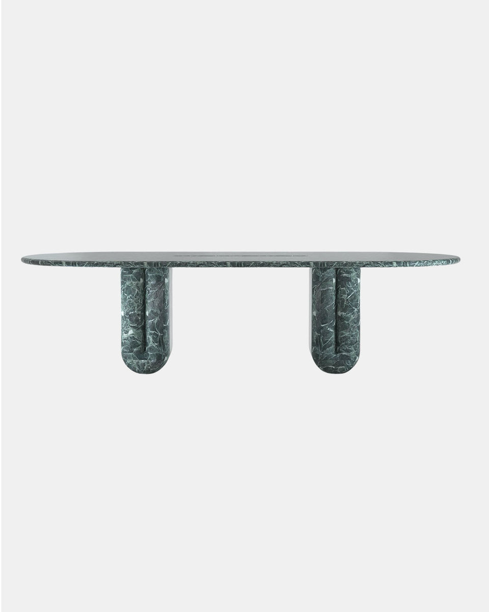 CHUBBY DINING TABLE IN VERDE ALPI
