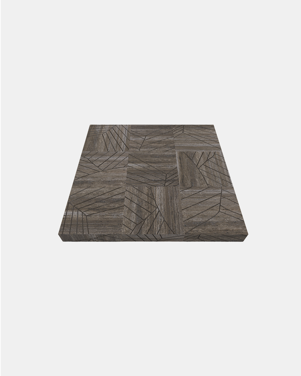 FOGLIE TRAVERTINE TITANIUM AND COPPER S15 - 180