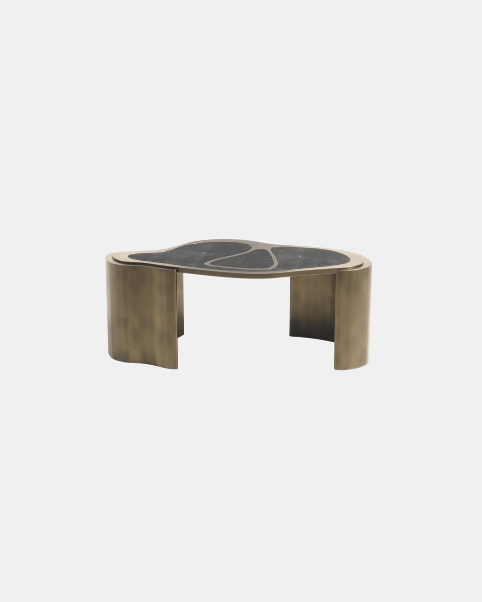 MASK BLACK PEN SHELL COFFEE TABLE