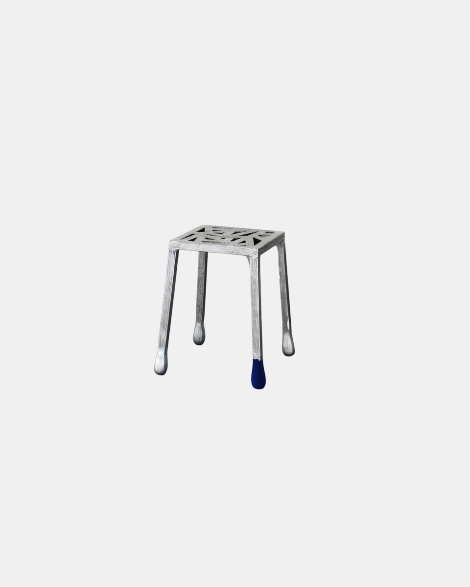 MATCHSTICK ROYAL BLUE STOOL