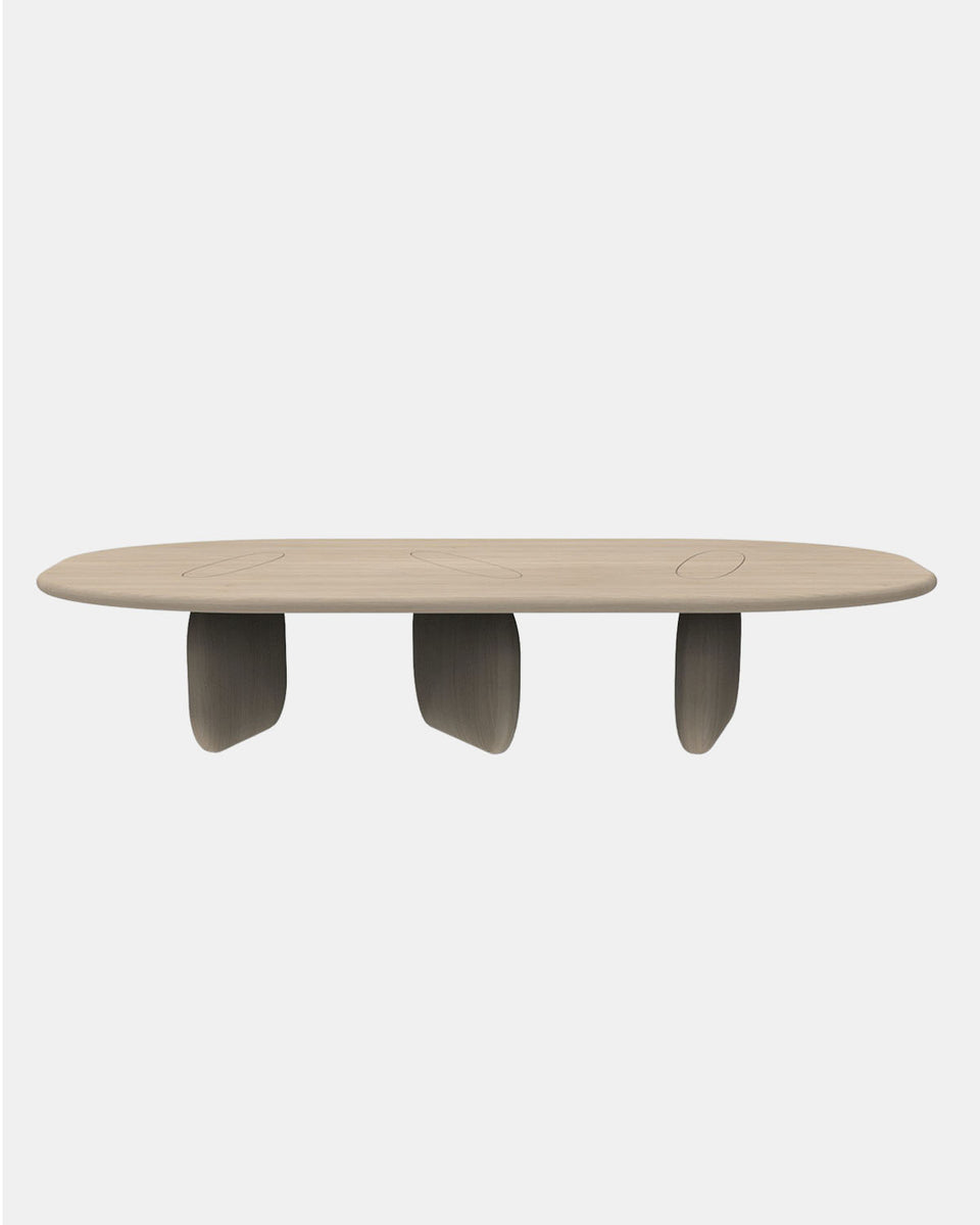 GALET OAK DINING TABLE ALL WOOD