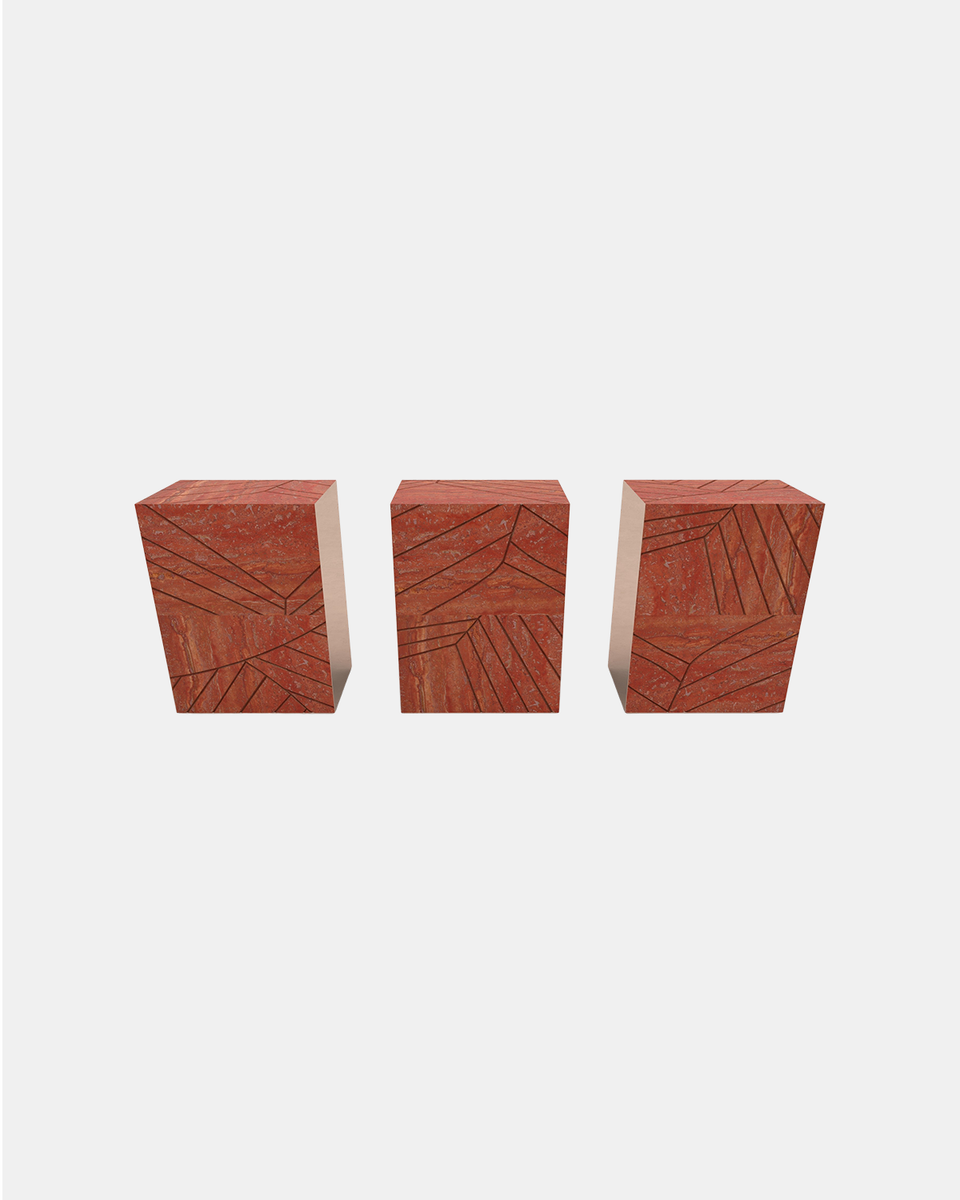 FOGLIE TRAVERTINE RED R80 - 60