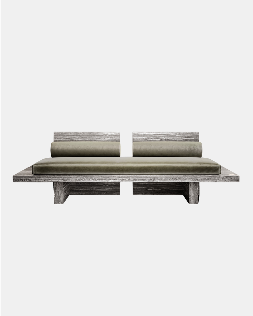 APART BUT TOGETHER TRAVERTINE SOFA