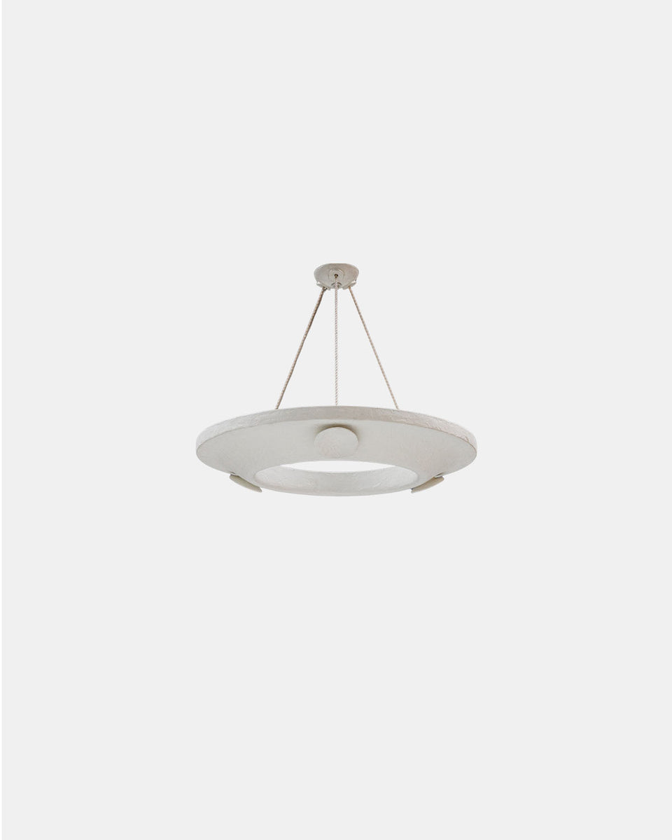 PETITE WOLFE DISC PENDANT