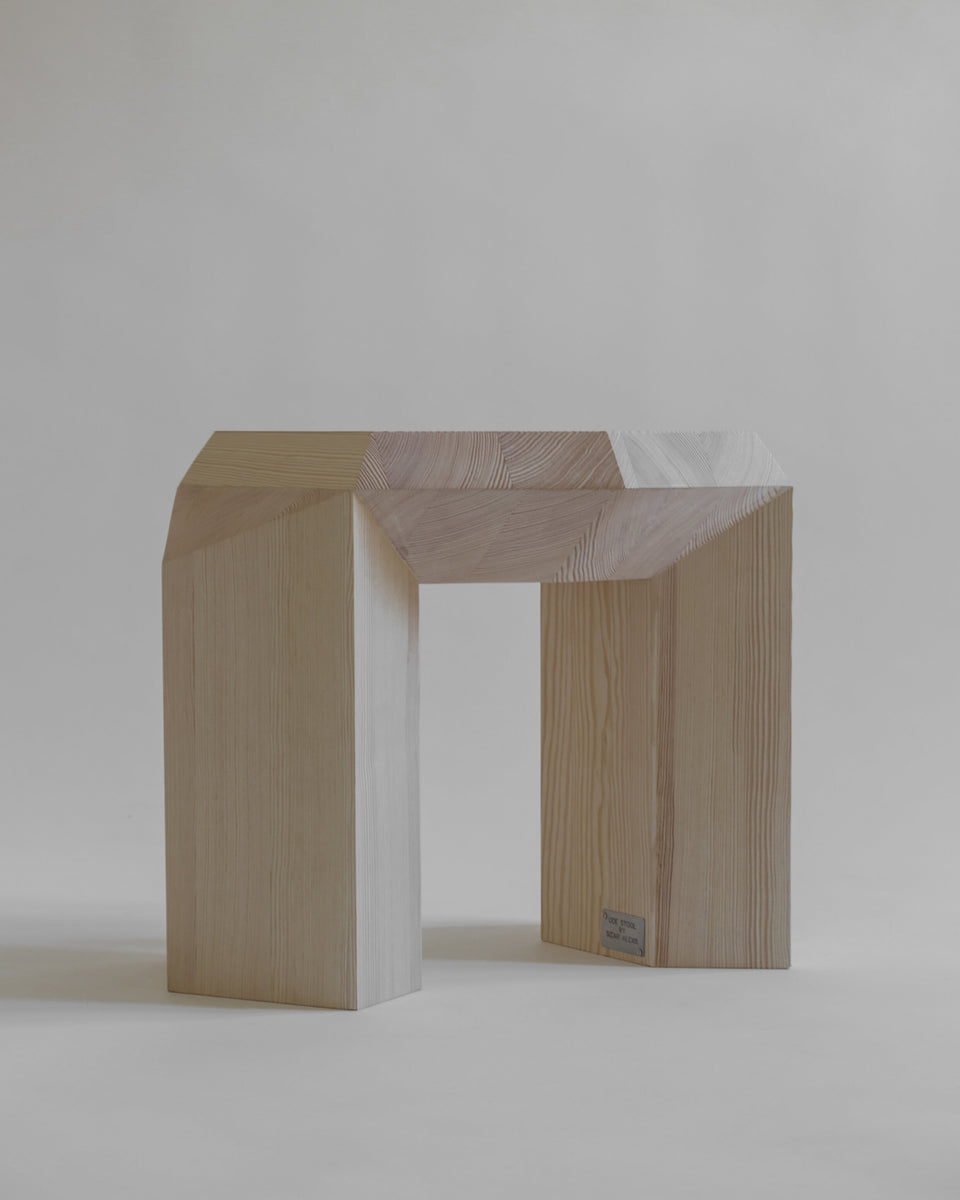 ODE NATURAL PINE STOOL