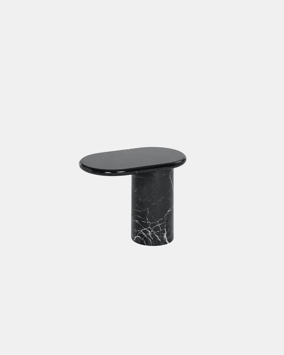 CANTILEVER SMALL NERO MARQUINA MARBLE SIDE TABLE