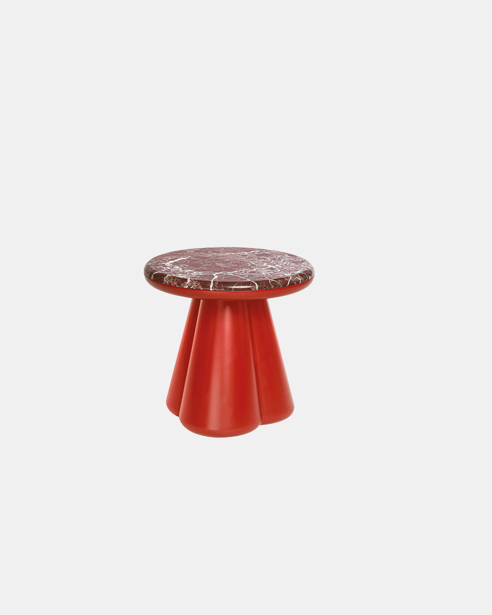 ANODO ROSSO LEVANTO MARBLE STOOL