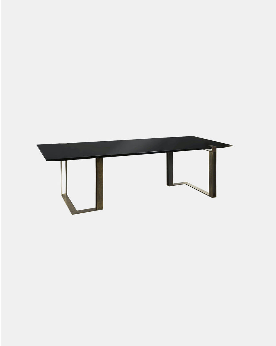 BLACK AND GOLD DINING TABLE