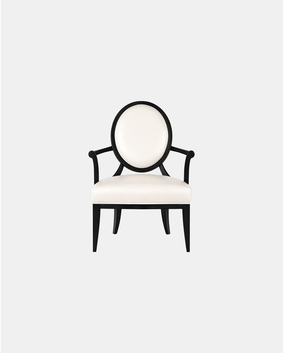 OVAL X BACK LOUNGE CHAIR